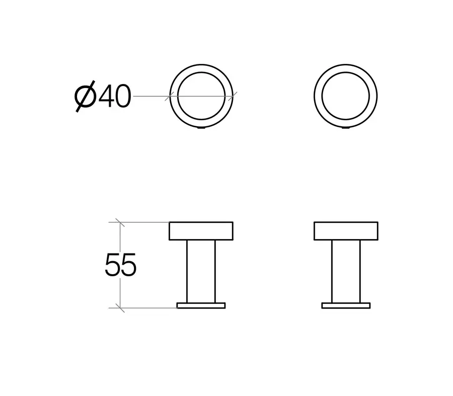 Coppia appendini in ottone verniciato nero