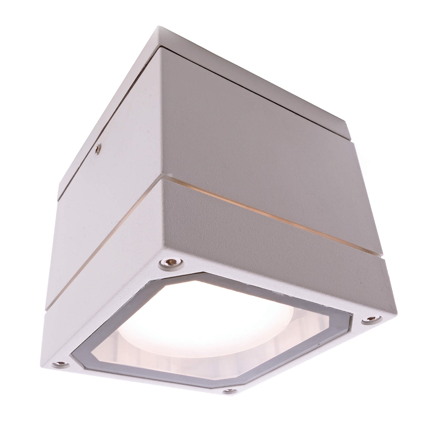 FARETTO SOFFITTO LED QUADRATO LAMPADA GX53 6W IP54 230V