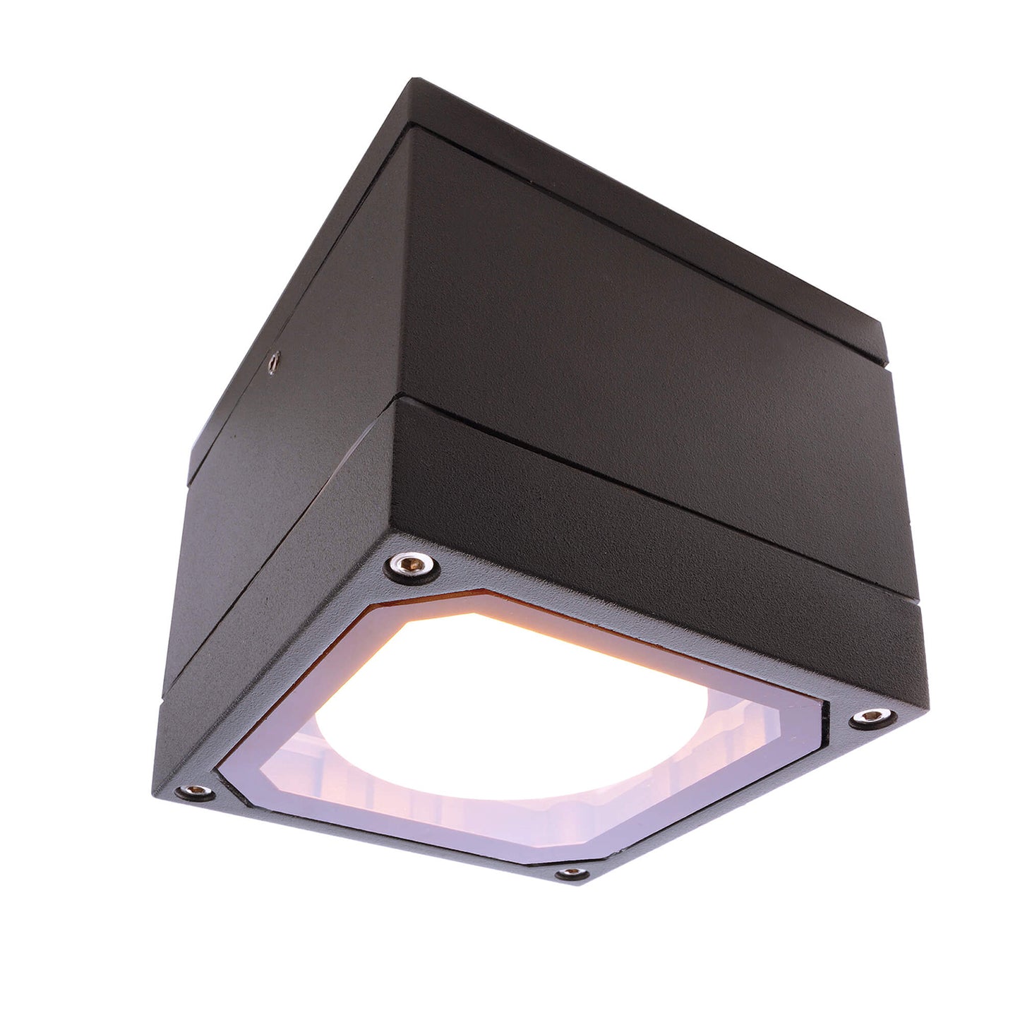 FARETTO SOFFITTO LED QUADRATO LAMPADA GX53 6W IP54 230V