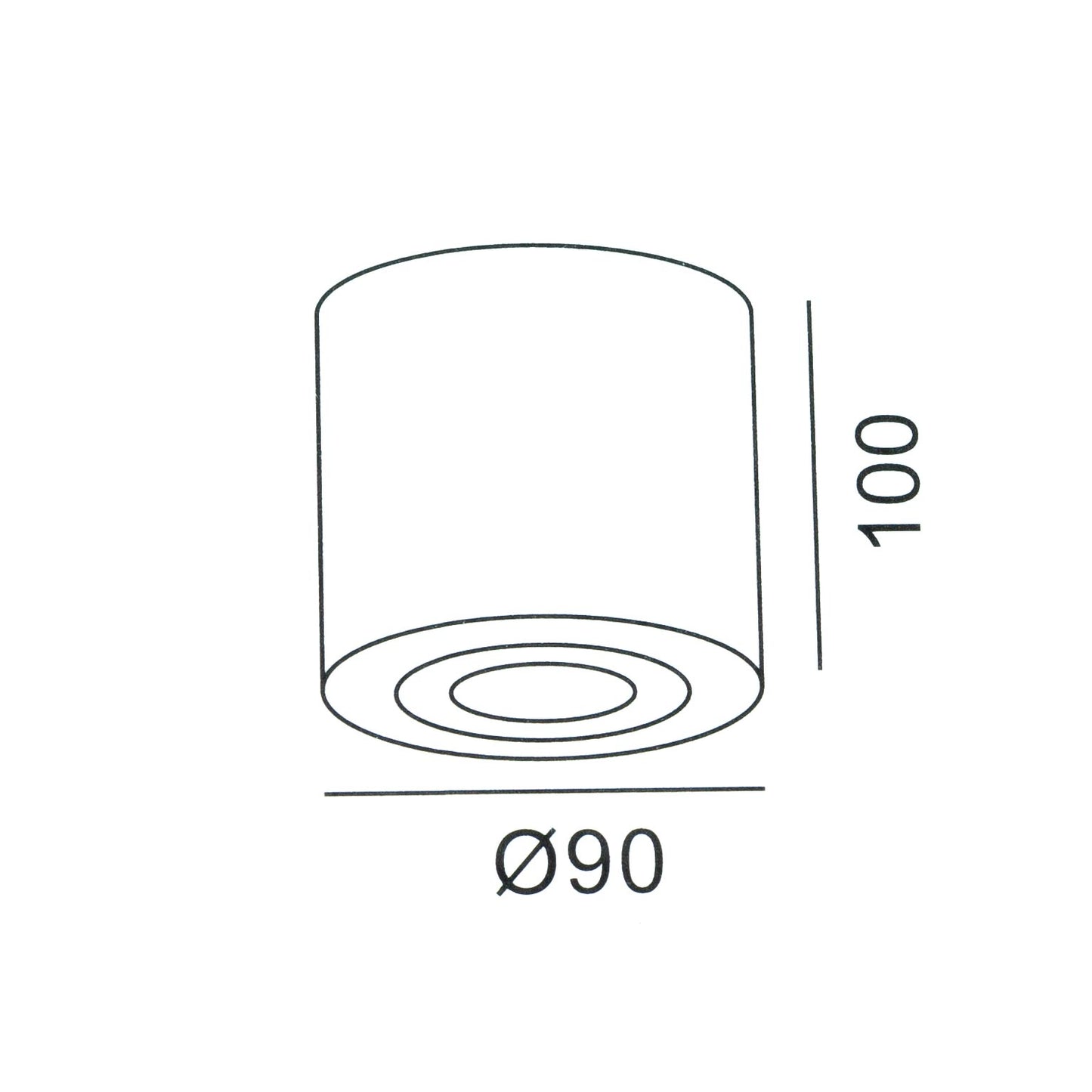 FARETTO SOFFITTO TONDO ATTACCO LED GU10 IP65