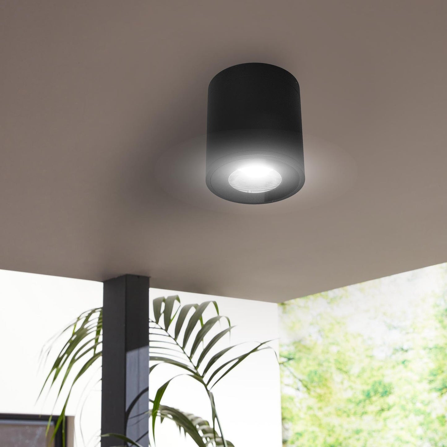 FARETTO SOFFITTO TONDO ATTACCO LED GU10 IP65