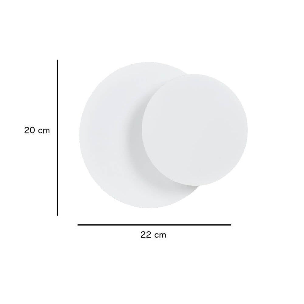 Applique da Parete Circle Bianca Luce Indiretta G9