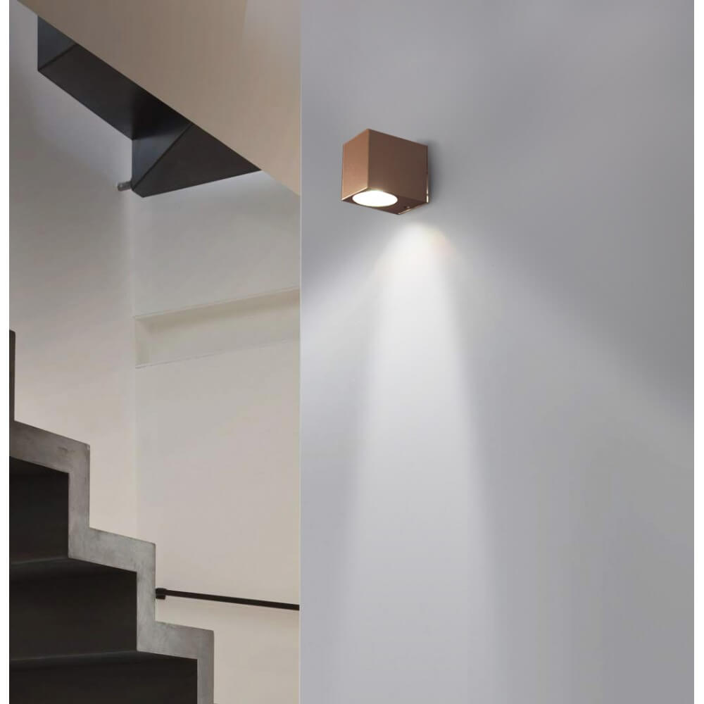 Applique Quadrata Monodirezionale IP65 - GU10 Mattone