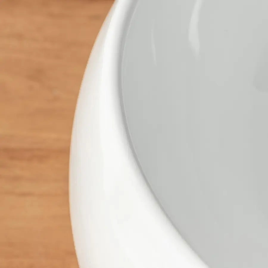 Bacinella design 40 cm lavabo d'appoggio tondo in ceramica