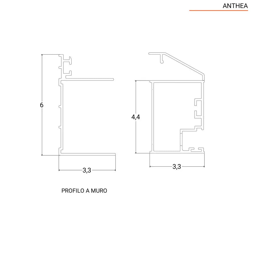 Nicchia 180 cm scorrevole SoftClose 8mm anticalcare 200h