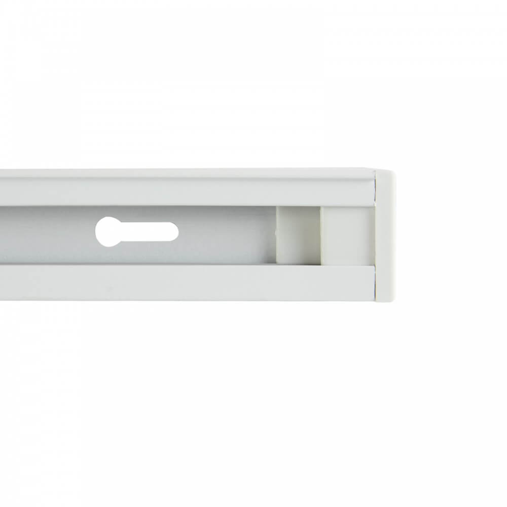 Connettore di Alimentazione + Tappo per binario Monofase Bianco, serie "Solid"