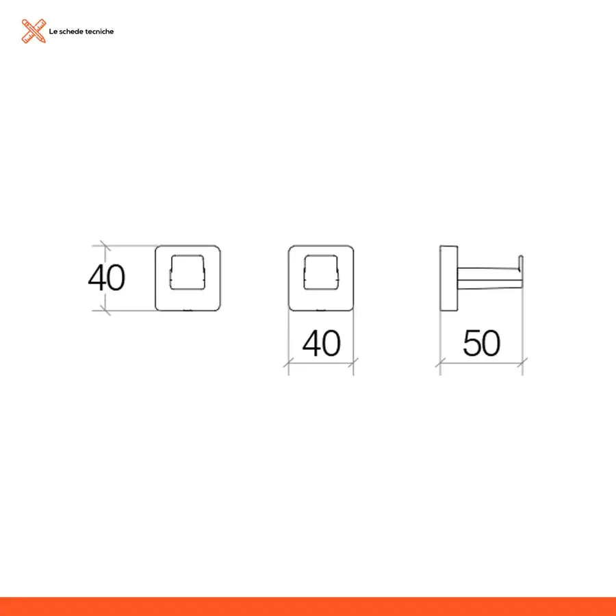 Coppia di appendini ottone finitura cromata cubic