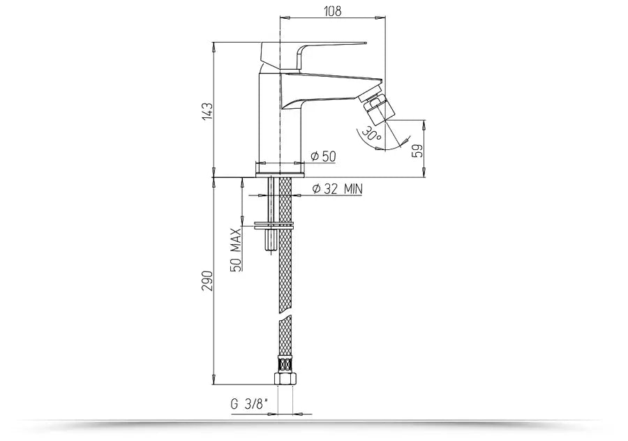Coppia di miscelatori Jacuzzi - Rubinetteria Inca lavabo e bidet per piletta click clack