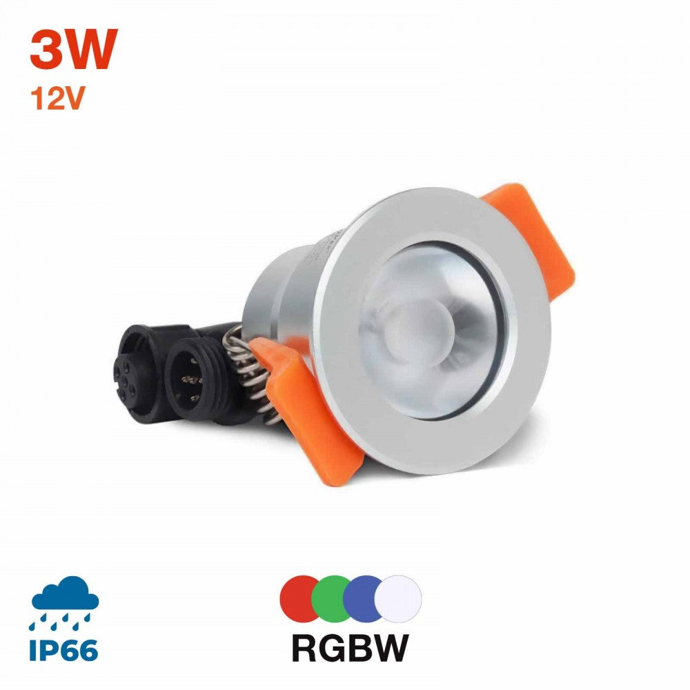 Faretto LED 3W RGBW Multicolore IP66 -
