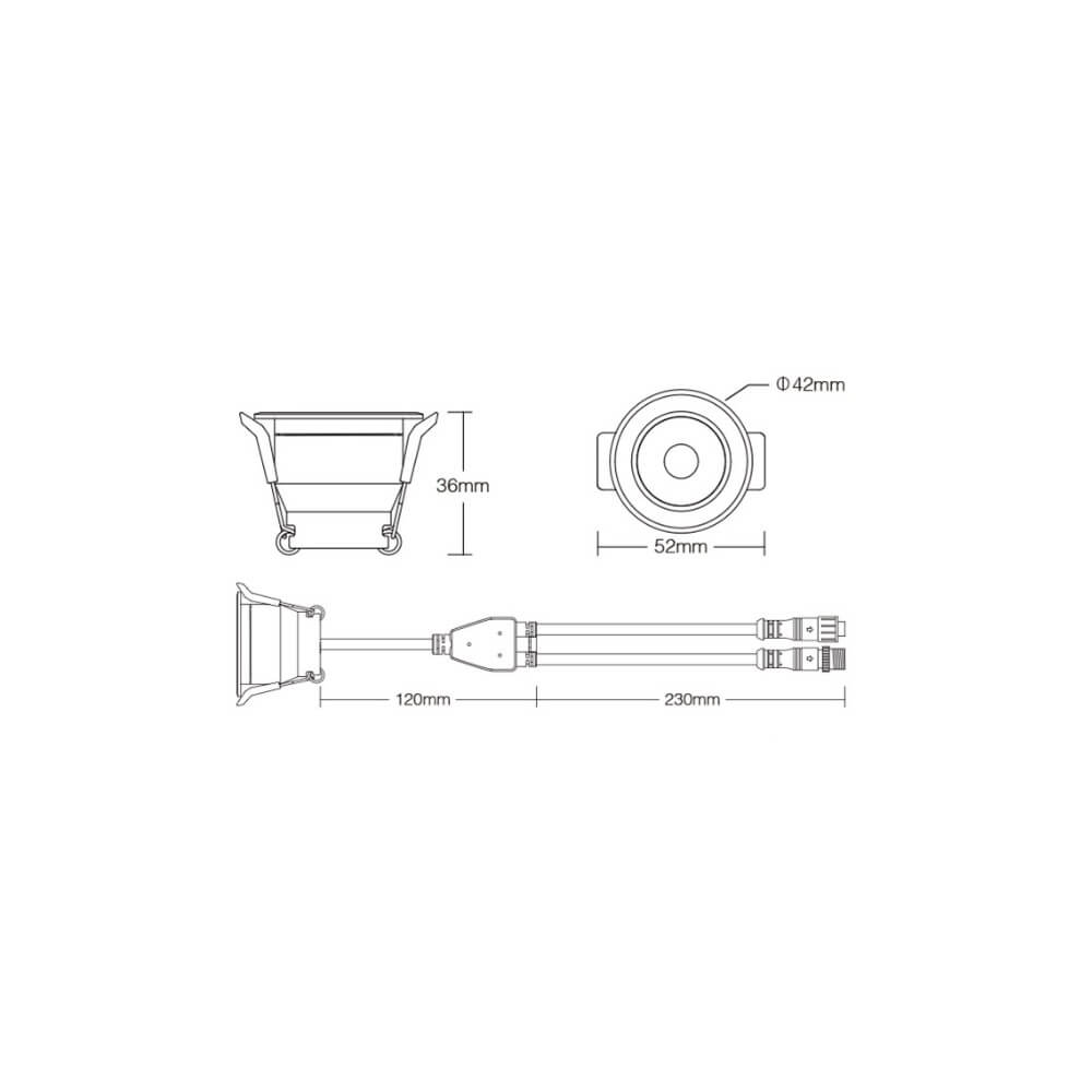 Faretto LED 3W RGBW Multicolore IP66 -
