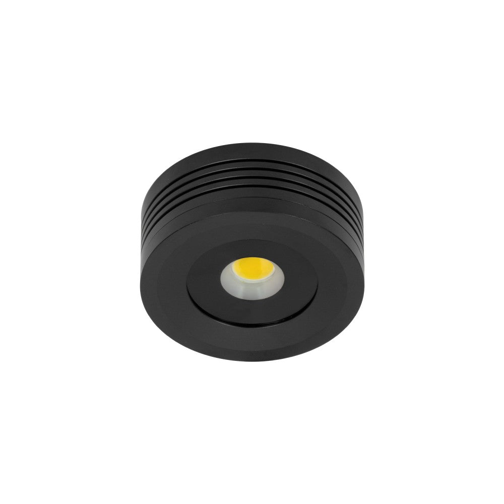 Faretto LED a superficie 5W, IP65, 220V Dimmerabile, Nero - Professional