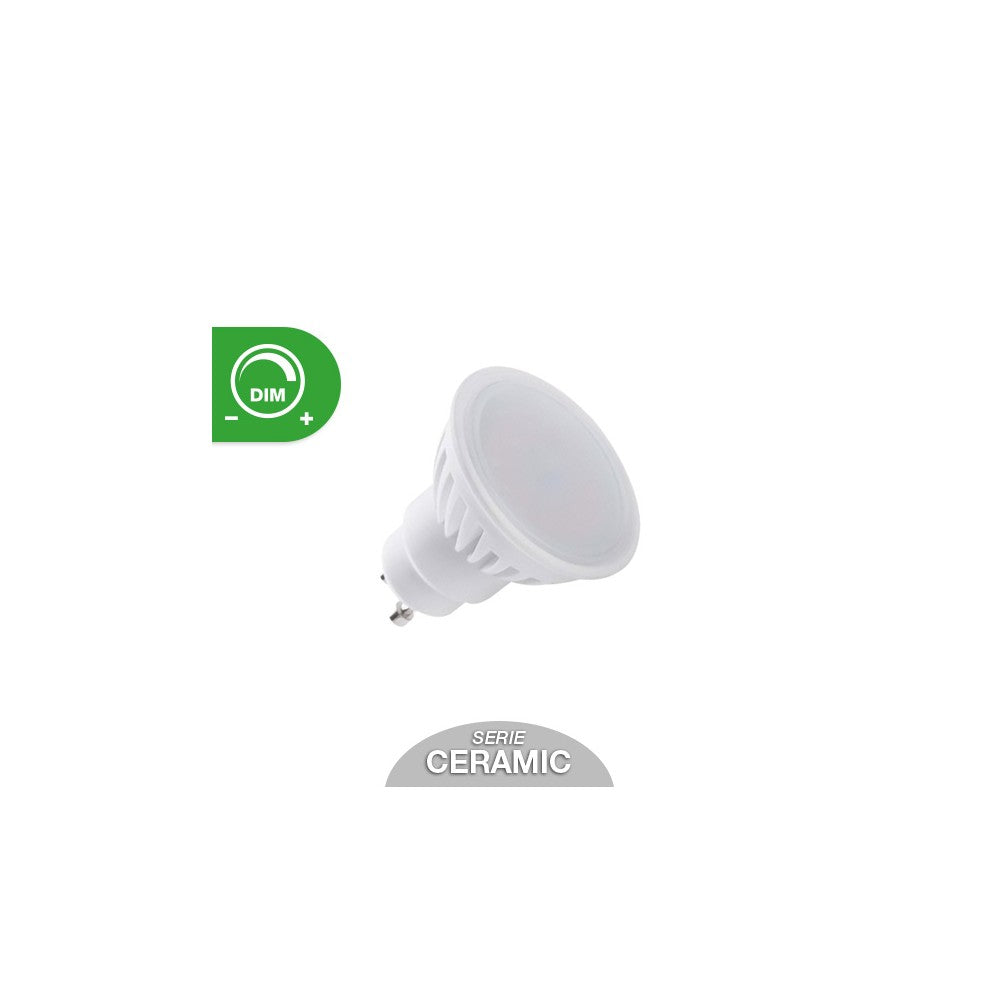 Lampada LED GU10 10W, Ceramic, 105lm/W, No Flickering - Dimmerabile