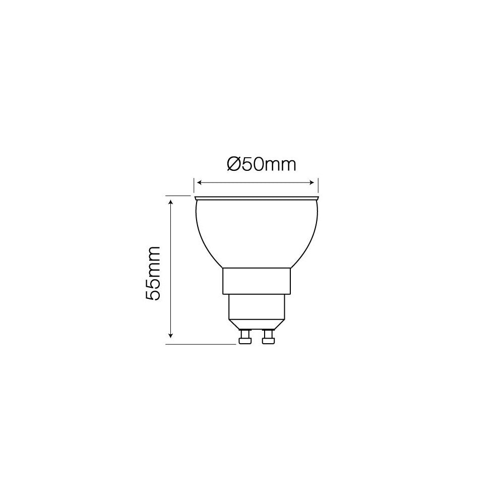 Lampada LED GU10 10W, Ceramic, 105lm/W, No Flickering - Dimmerabile