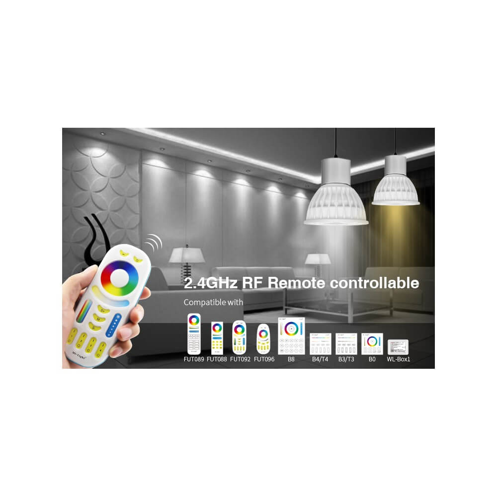 Faretto LED GU10 4W RGB+CCT Dimmerabile