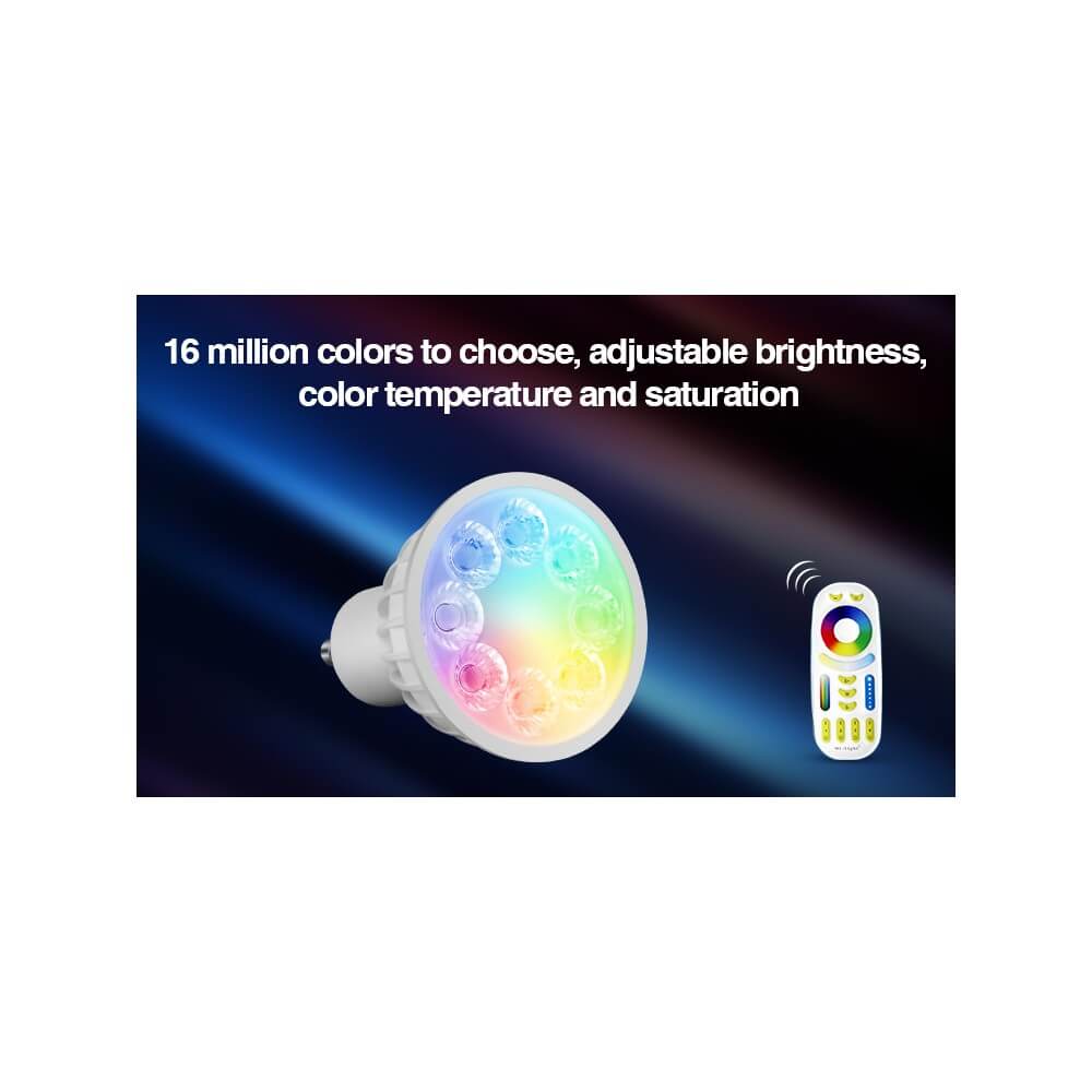 Faretto LED GU10 4W RGB+CCT Dimmerabile