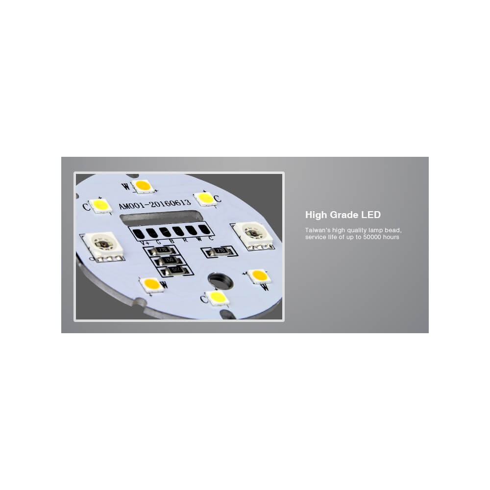 Faretto LED GU10 4W RGB+CCT Dimmerabile