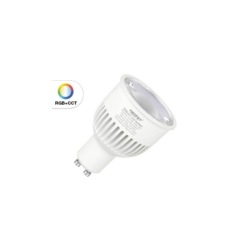 Faretto LED GU10 6W RGB+CCT Dimmerabile, Sincronizzazione Automatica