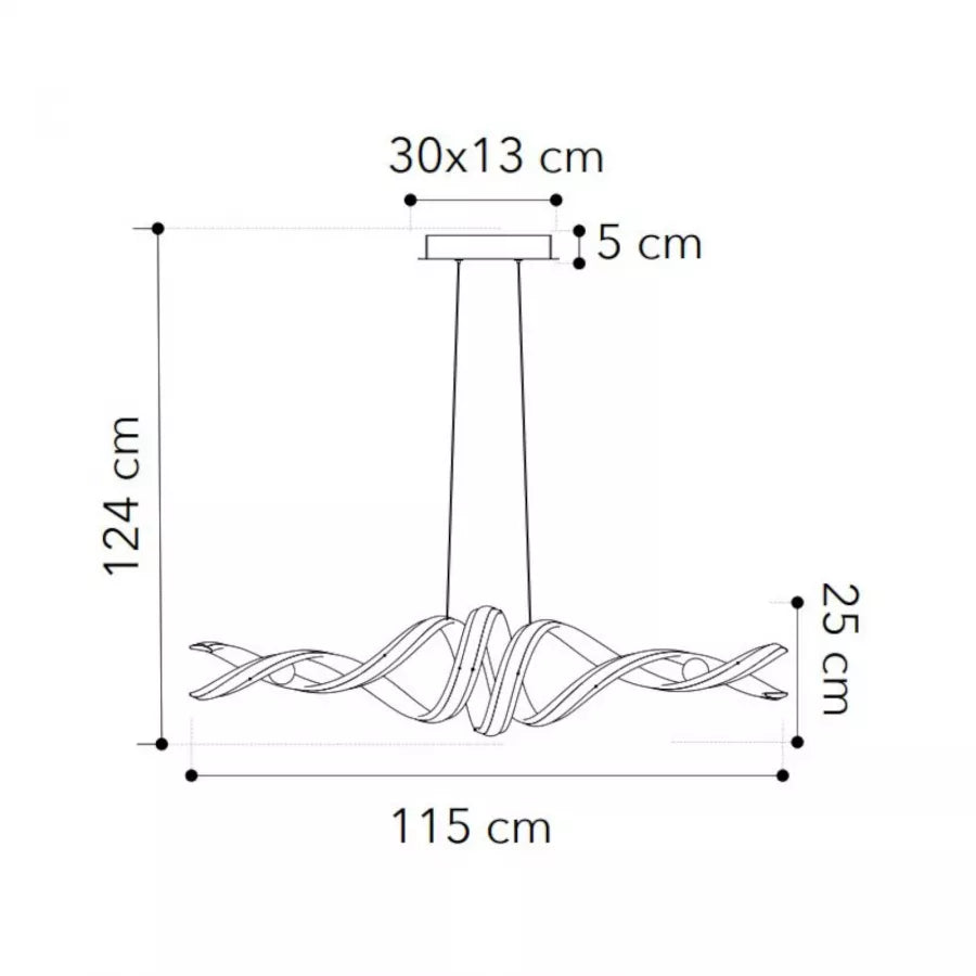 Lampada a sospensione bianco goffrato