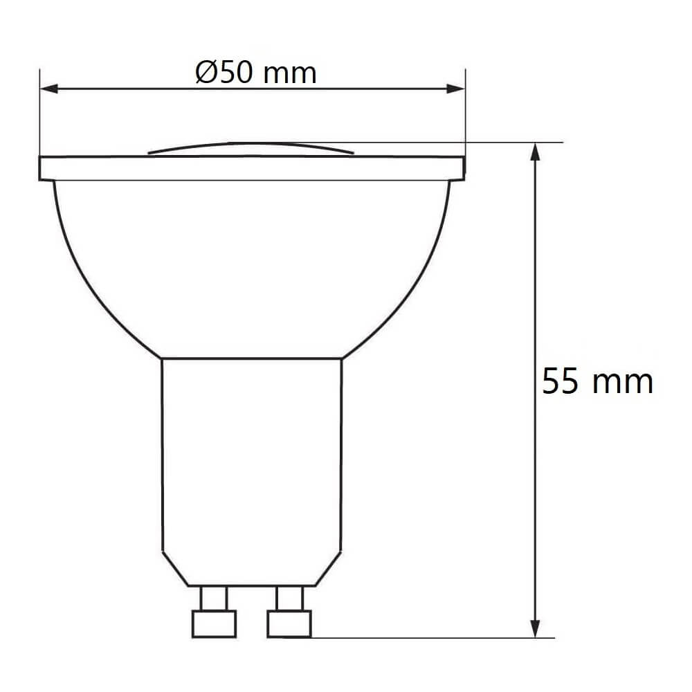 Lampada LED GU10 7,5W - Angolo 38°