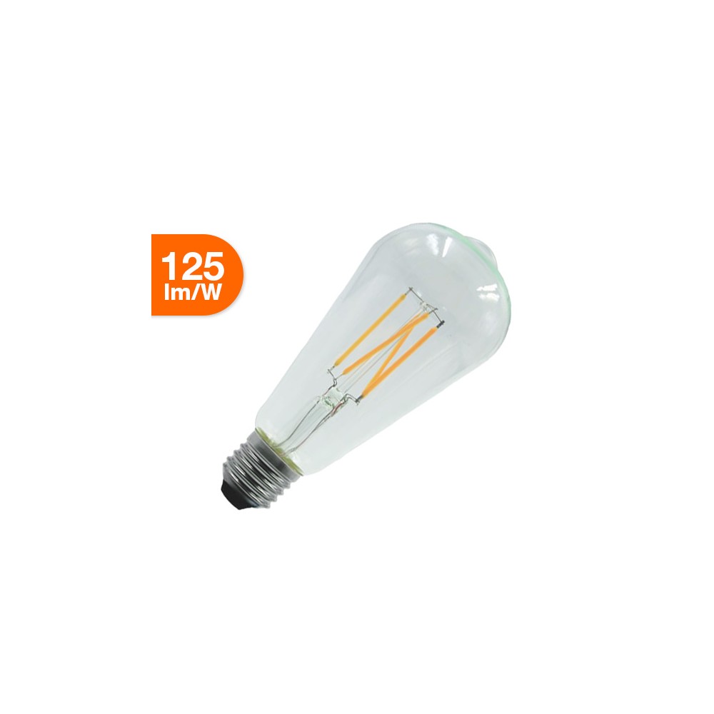 Lampada LED a Filamento ST64 8W - 125lm/W