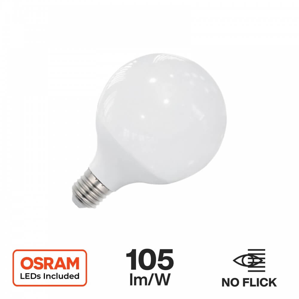 Lampada LED Globo E27 18W, G120, 105lm/W