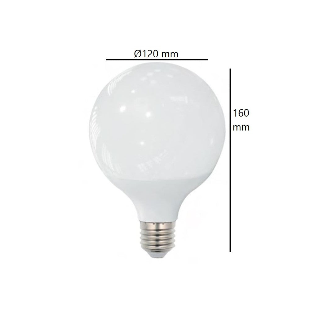 Lampada LED Globo E27 18W, G120, 105lm/W