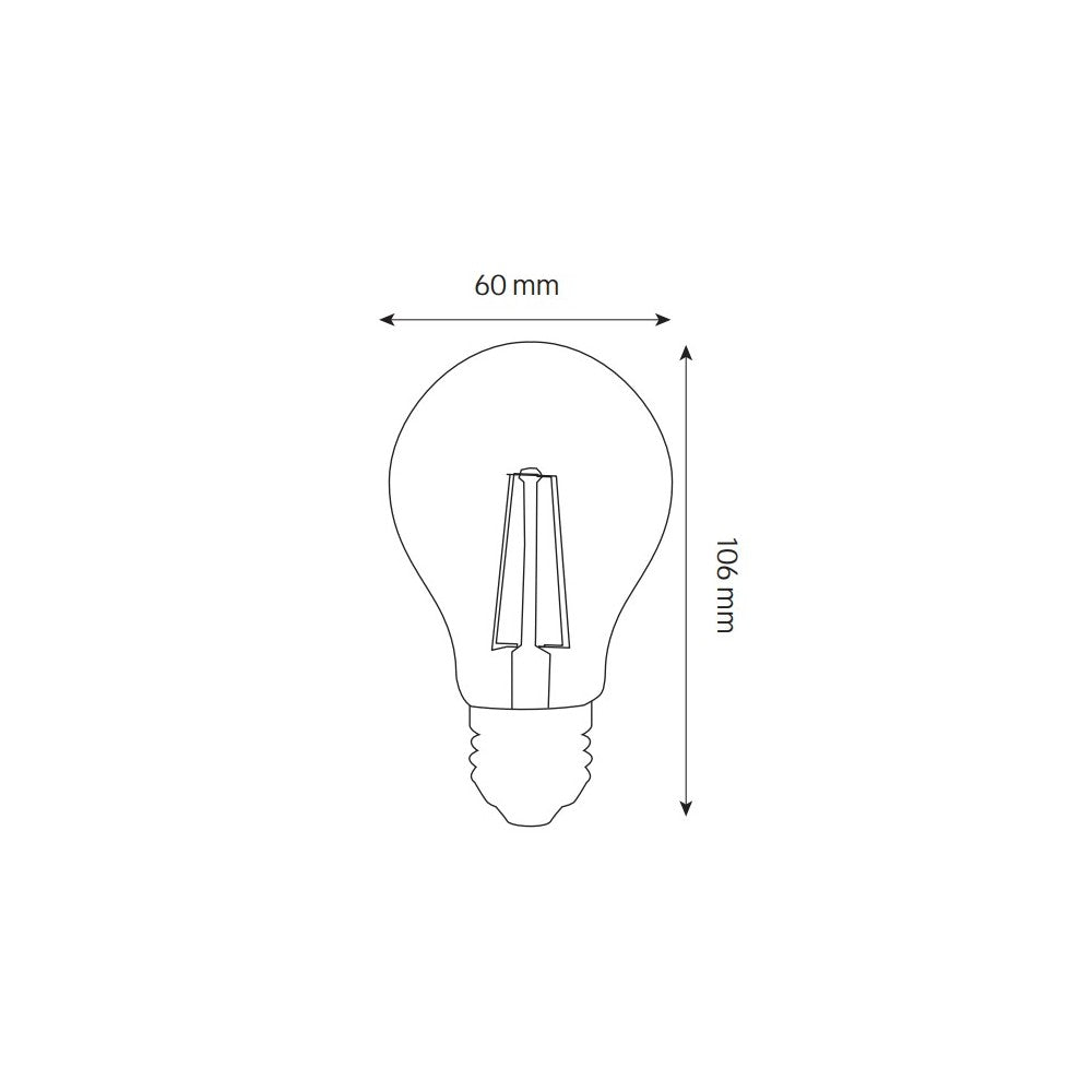 Lampada LED E27 8,5W a Filamento, 141lm/W 4000K