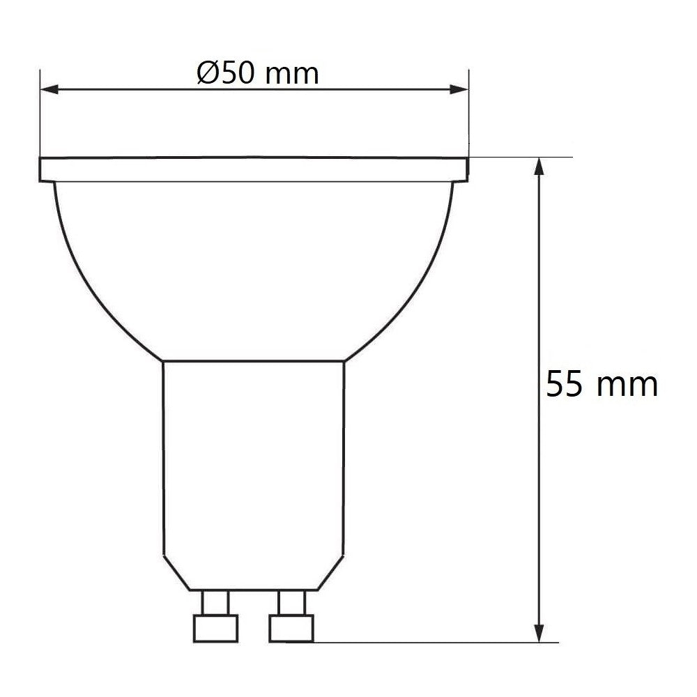Lampada LED GU10 4.5W - Angolo 38°