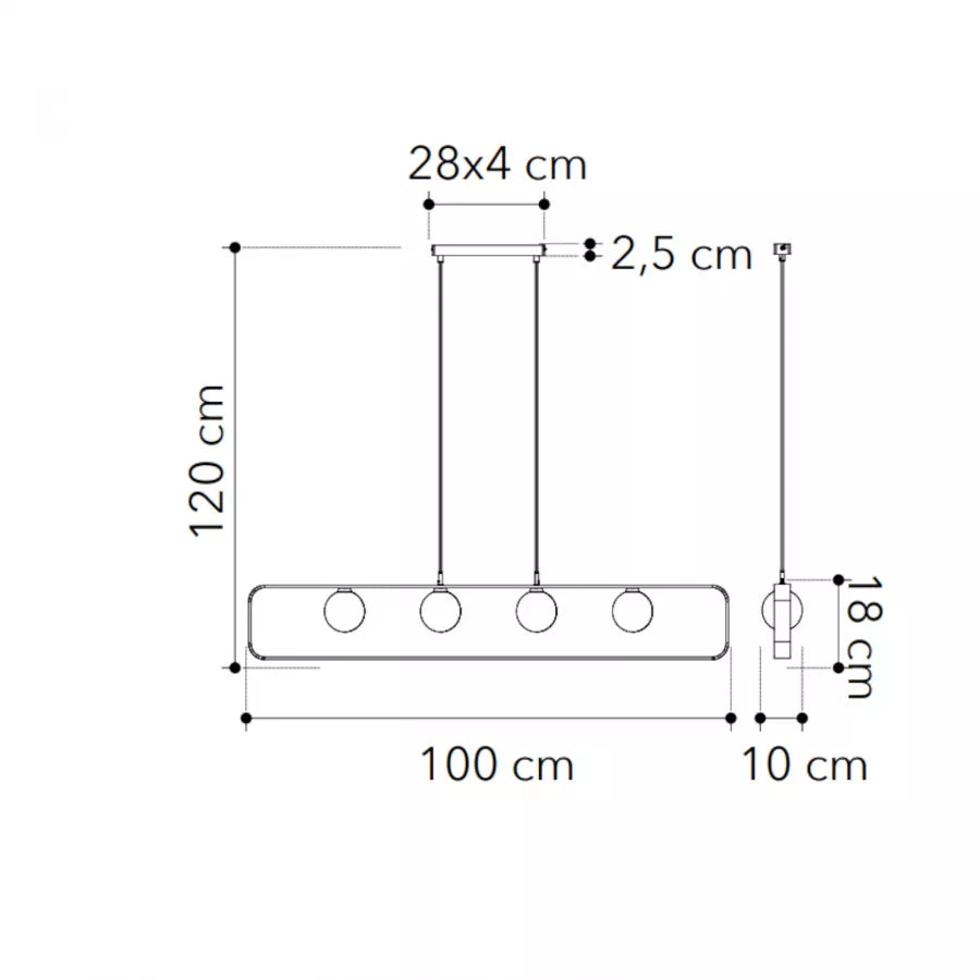 Lampada sospesa in vetro e alluminio bianco goffrato