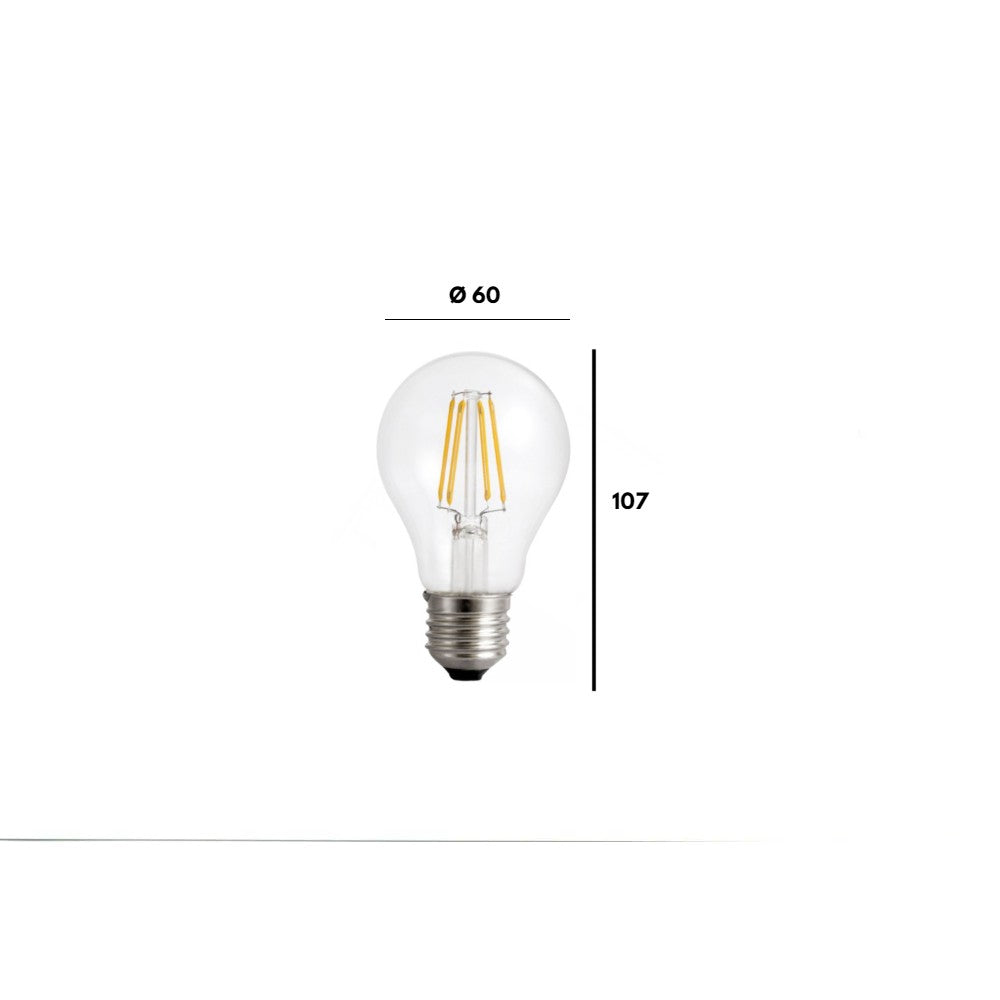 Lampadina LED E27 Filamento 7W, 870lm
