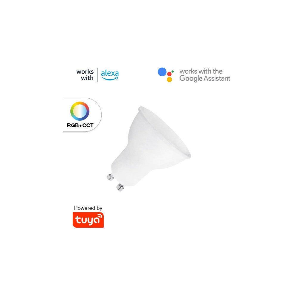 Lampadina LED GU10 RGB+CCT SMART WiFi 4.5W App