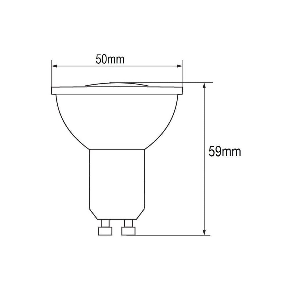 Lampadina LED GU10 RGB+CCT SMART WiFi 4.5W App