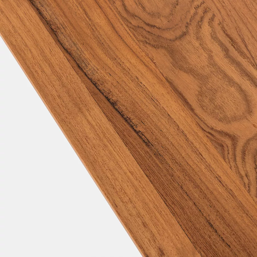 Mobile sottolavabo 120 cm in legno teak doppio ripiano