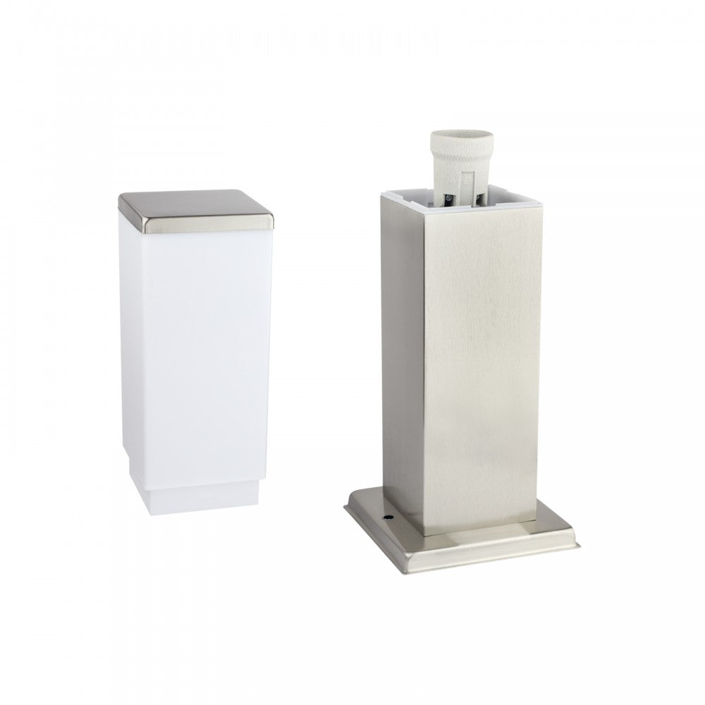 Paletto da Giardino 40cm, acciaio INOX, IK06, IP54, base E27