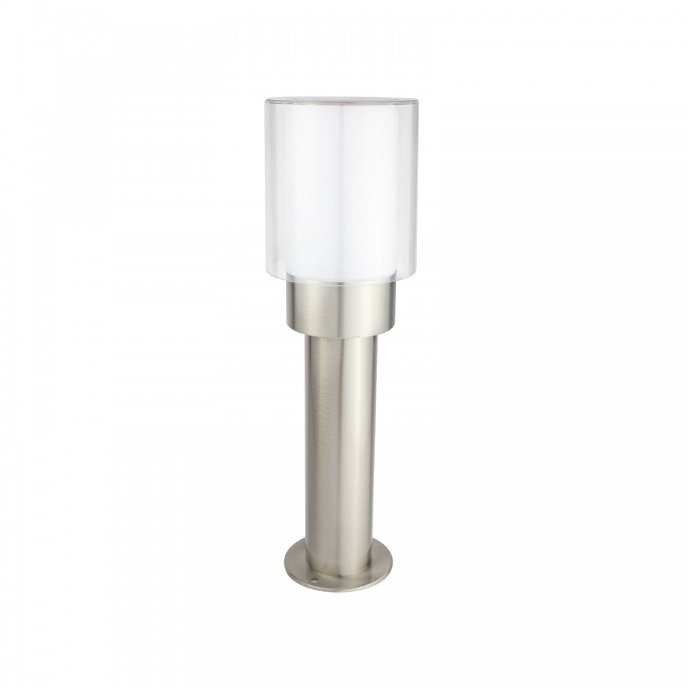 Paletto da Giardino 40cm, acciaio INOX, IK06, IP54, base E27