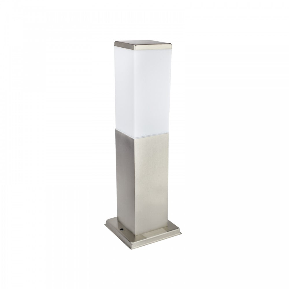 Paletto da Giardino 40cm, acciaio INOX, IK06, IP54, base E27