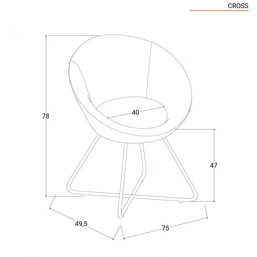 Poltrona in velluto caffè con gambe dorate
