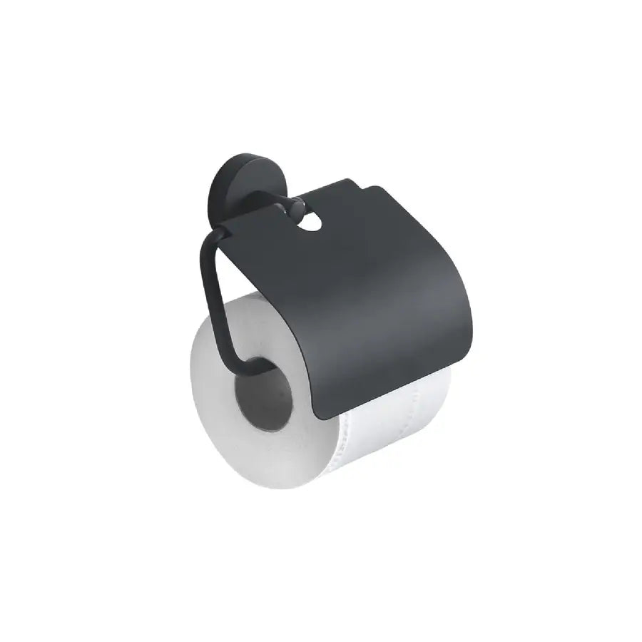 Portarotolo a muro nero opaco - Era