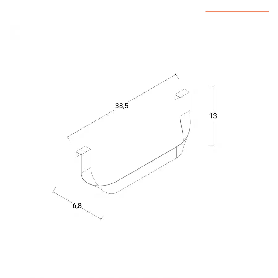 Portasciugamani laterale per mobile da bagno 38,5 cm nero opaco