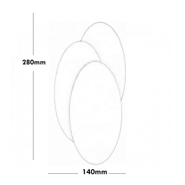 APPLIQUE OVALE LED 12W