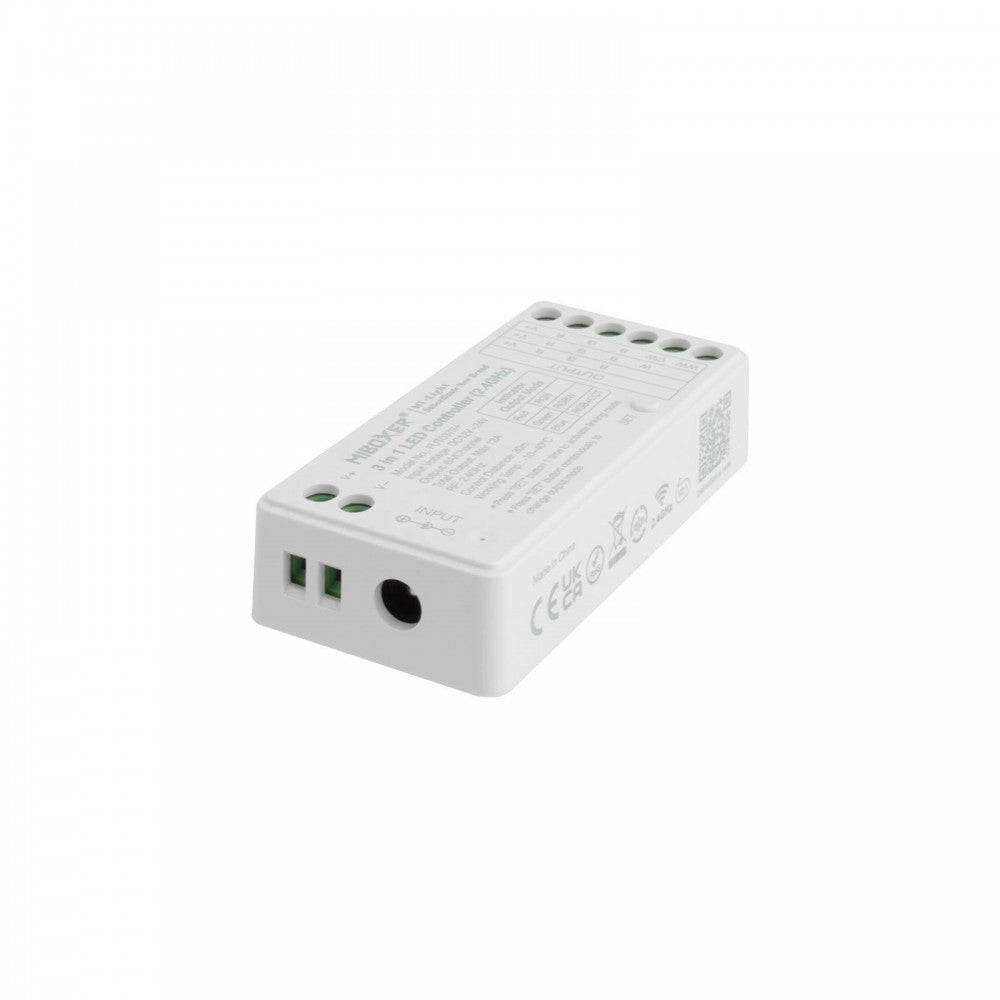 Ricevitore Controller RGB/RGBW/RGB+CCT, 12/24V, 4-zone, Sinc. Aut.