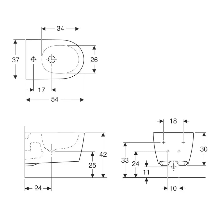 Sanitari sospesi rimfree sedile SoftClose sgancio rapido keratect Serie One