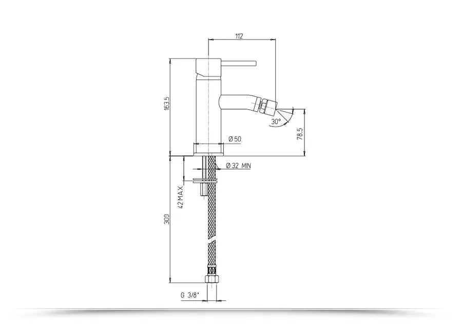 Set completo miscelatori bagno lavabo alto + bidet per piletta click clack