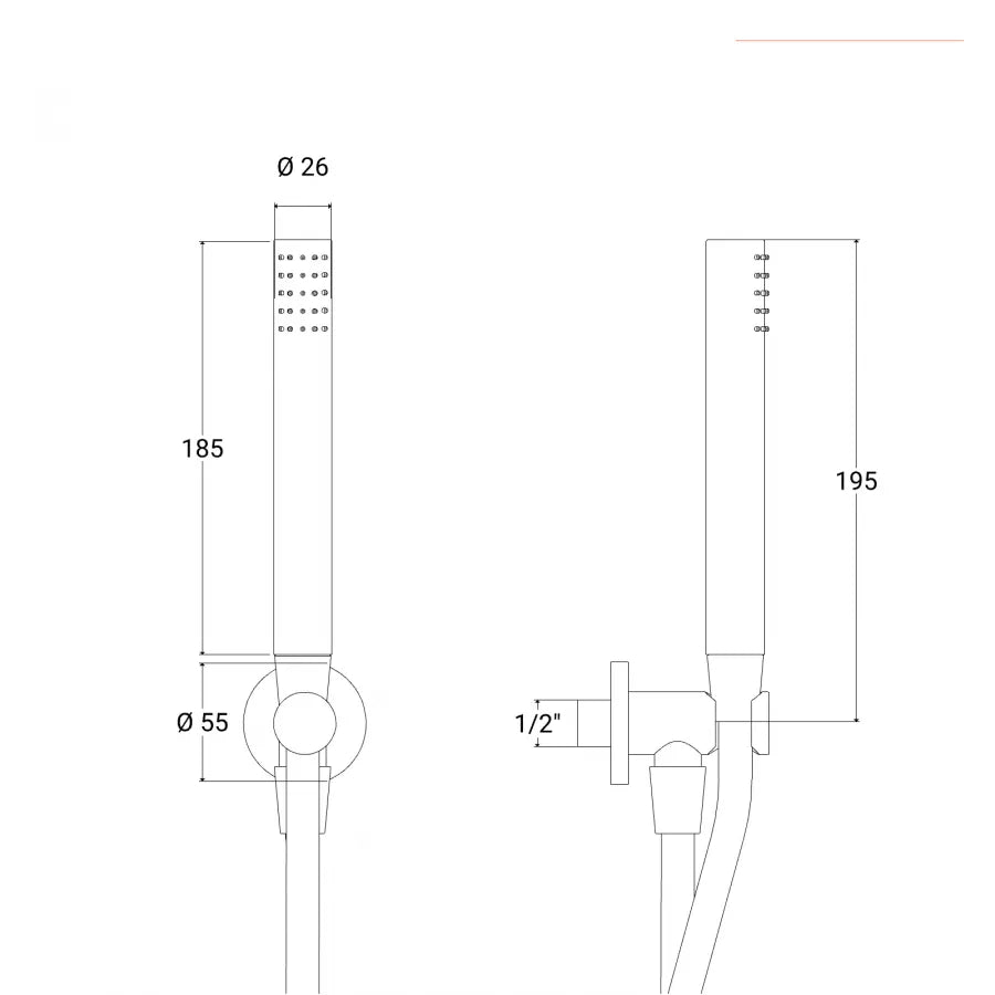 Set doccia con miscelatore a incasso con deviatore e soffione 20x20 cm e kit doccino nero opaco
