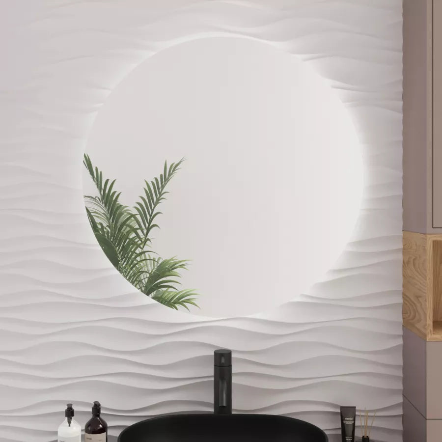 Specchio led Ø80 cm luce naturale retroilluminato