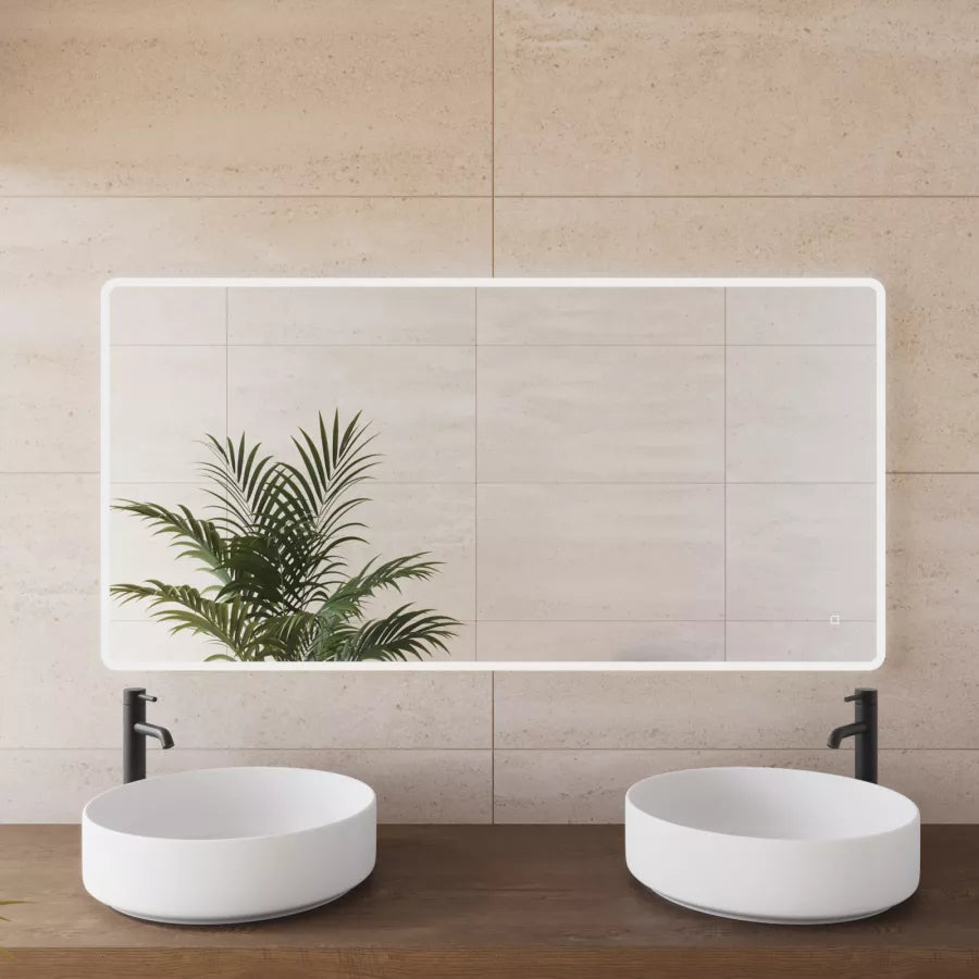 Specchio led 140x70 cm luce fredda con accensione touch