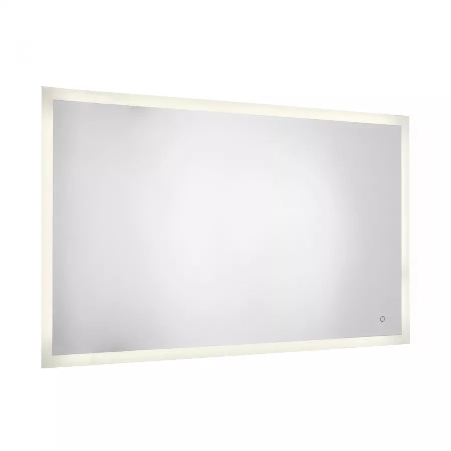 Specchio led 140x70 cm luce naturale bordo sabbiato e accensione touch