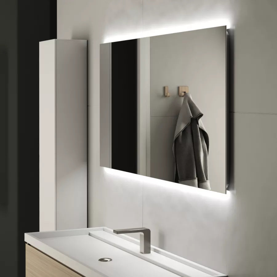 Specchio led 140x70 cm luce naturale reversibile accensione touch