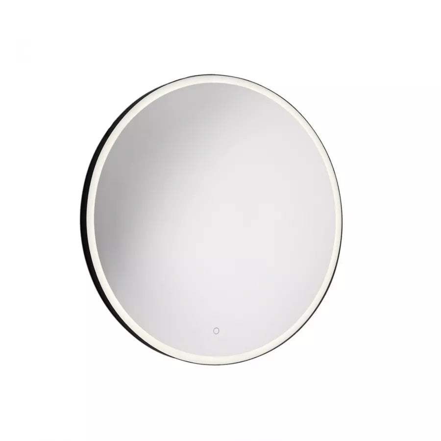 Specchio led Ø75 cm luce naturale bordo sabbiato e accensione touch