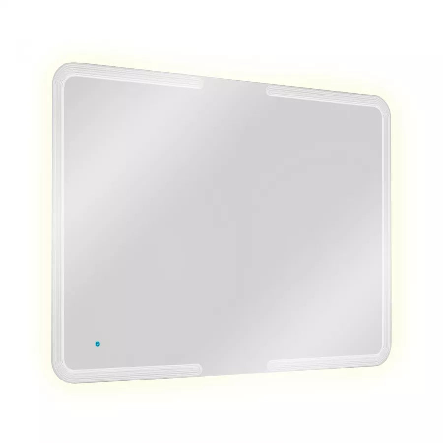 Specchio LED 120x90 cm con disegno lavorato e sensore touch reversibile